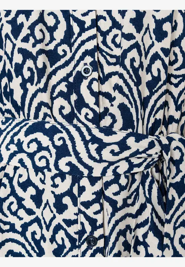 More & More Viskosekleid, Ornament-Print, Frühjahrs-Kollektion Bis zu 65% Rabatt