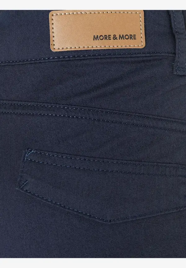 More & More Chino, marine, Frühjahrs-Kollektion Sonderangebot der Fabrik