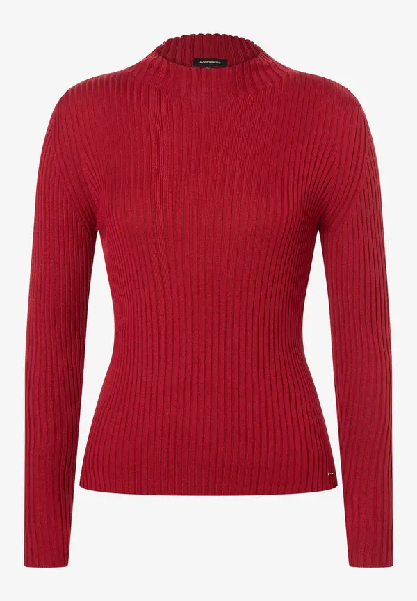 More & More Rippstrick-Pullover, rot, Herbst-Kollektion Fabrikladen