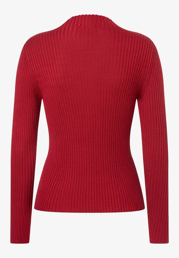 More & More Rippstrick-Pullover, rot, Herbst-Kollektion Fabrikladen