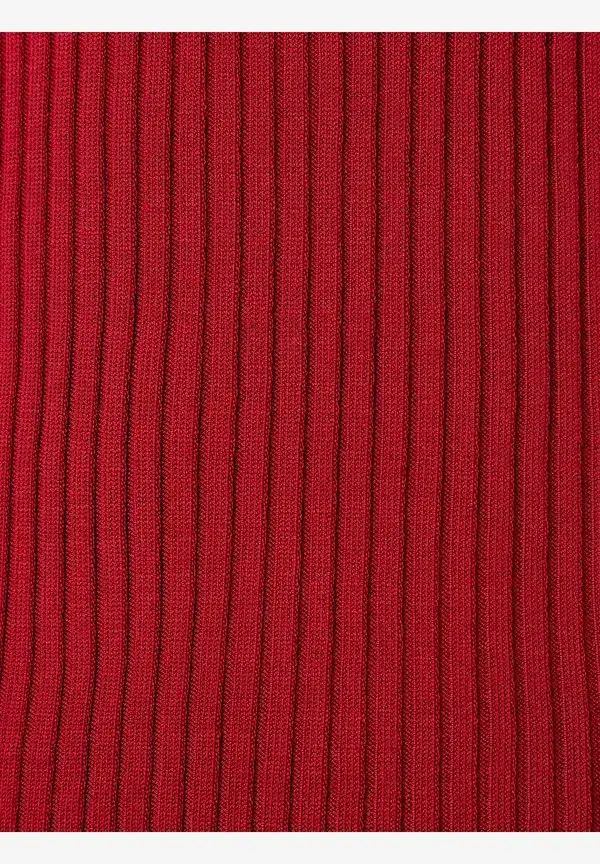 More & More Rippstrick-Pullover, rot, Herbst-Kollektion Fabrikladen