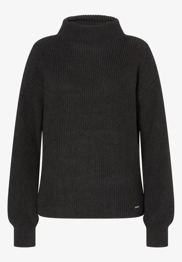More & More Rippstrick-Pullover, schwarz, Herbst-Kollektion Speichern exportieren