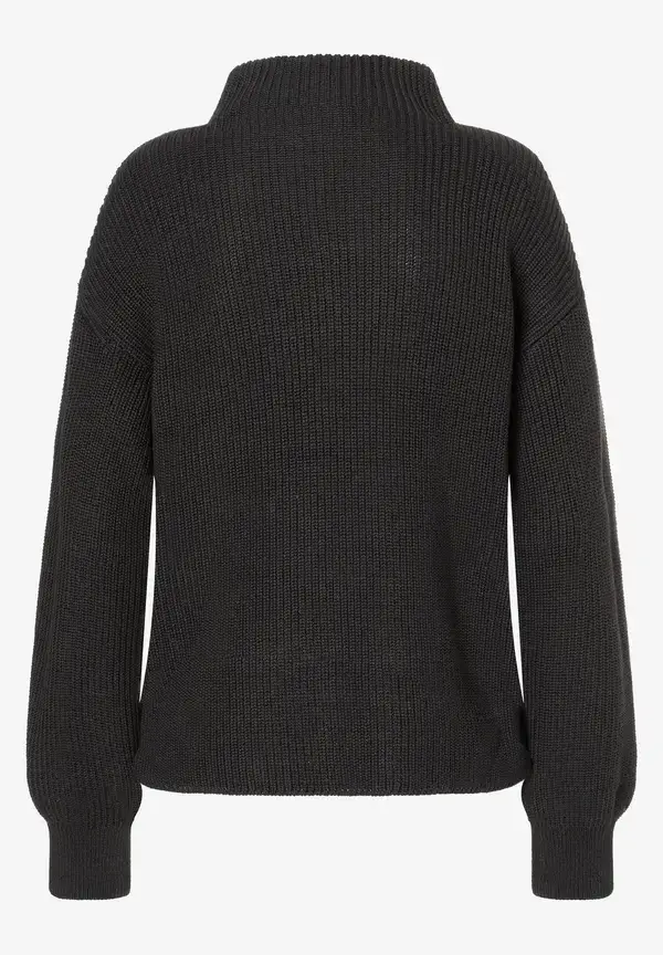 More & More Rippstrick-Pullover, schwarz, Herbst-Kollektion Speichern exportieren