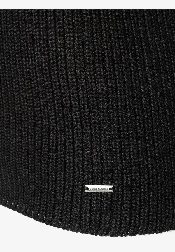 More & More Rippstrick-Pullover, schwarz, Herbst-Kollektion Speichern exportieren