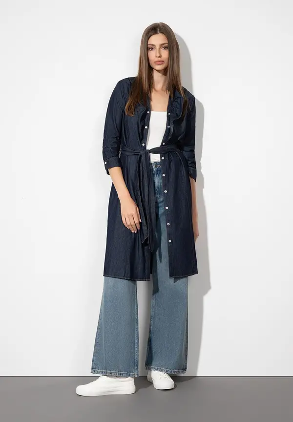 More & More feminines Jeanskleid, dark blue denim zollfrei