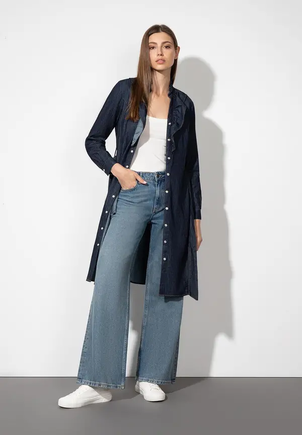 More & More feminines Jeanskleid, dark blue denim zollfrei