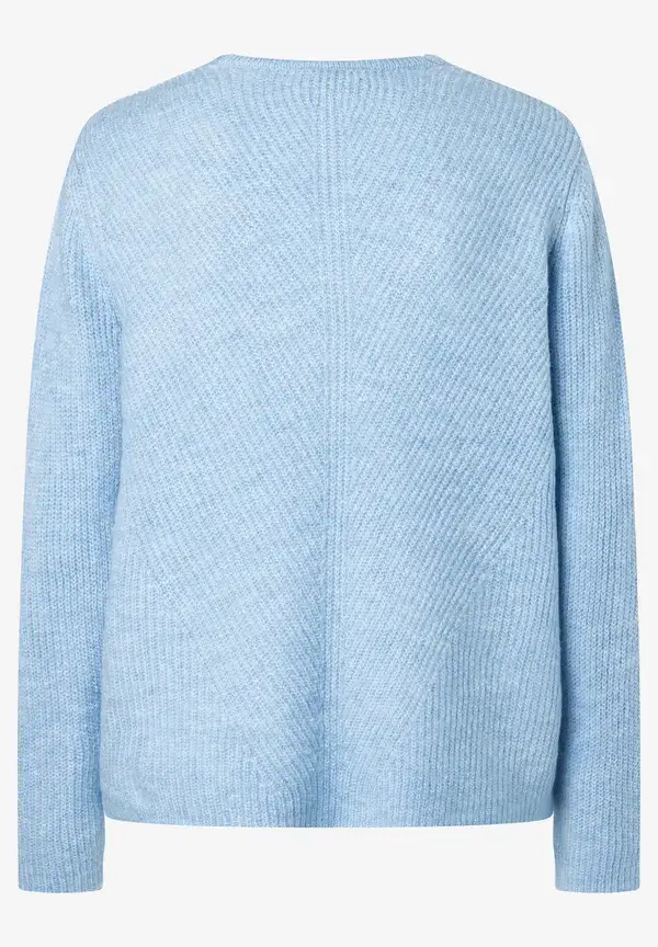 More & More V-Neck Pullover, hellblau, Herbst-Kollektion Outlet