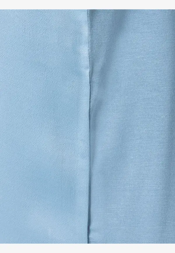 More & More Shirt mit Satinfront, hellblau Verkauf