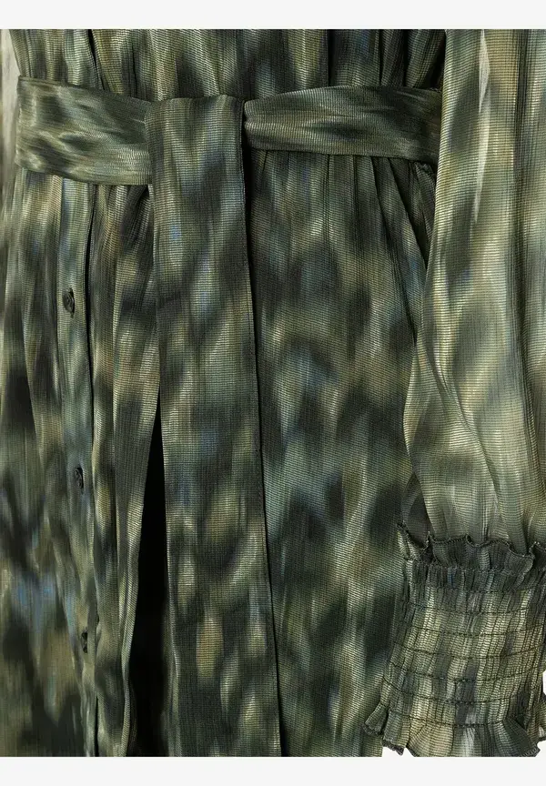 More & More Chiffon Maxikleid, New Animal-Print Günstiger Verkauf