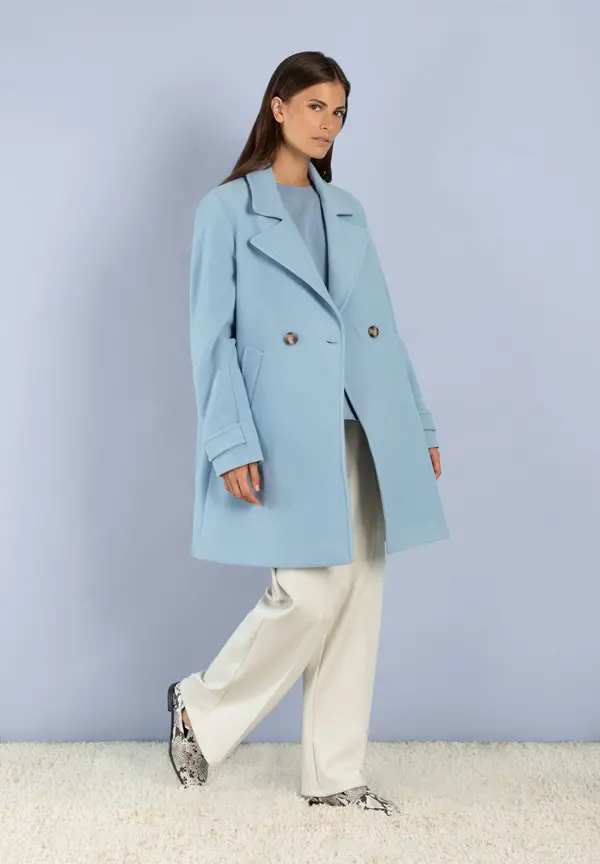 More & More Kurzmantel, hellblau, Herbst-Kollektion Kostenloser Versand