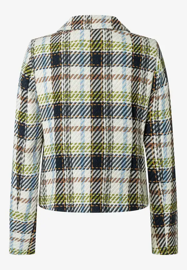 More & More kurze Blazerjacke, Maxi-Karo Fabrik Onlineshop