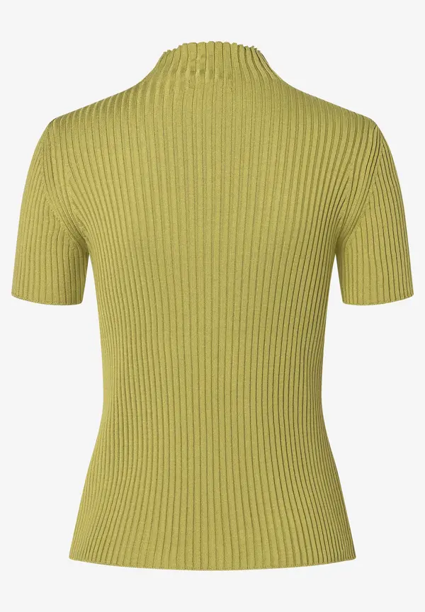 More & More Rippstrick-Pullover, Kurzarm, soft moss green Versandkostenfrei