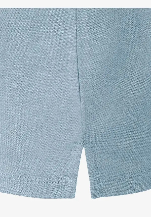 More & More T-Shirt mit Zierkante, hellblau Begrenztes Angebot