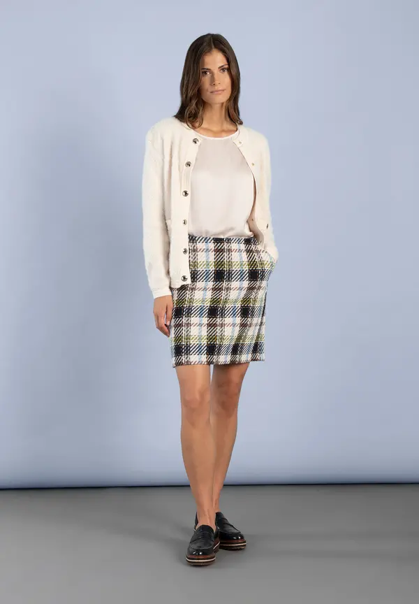 More & More Fell-Strickjacke, powder creme Preisnachlass