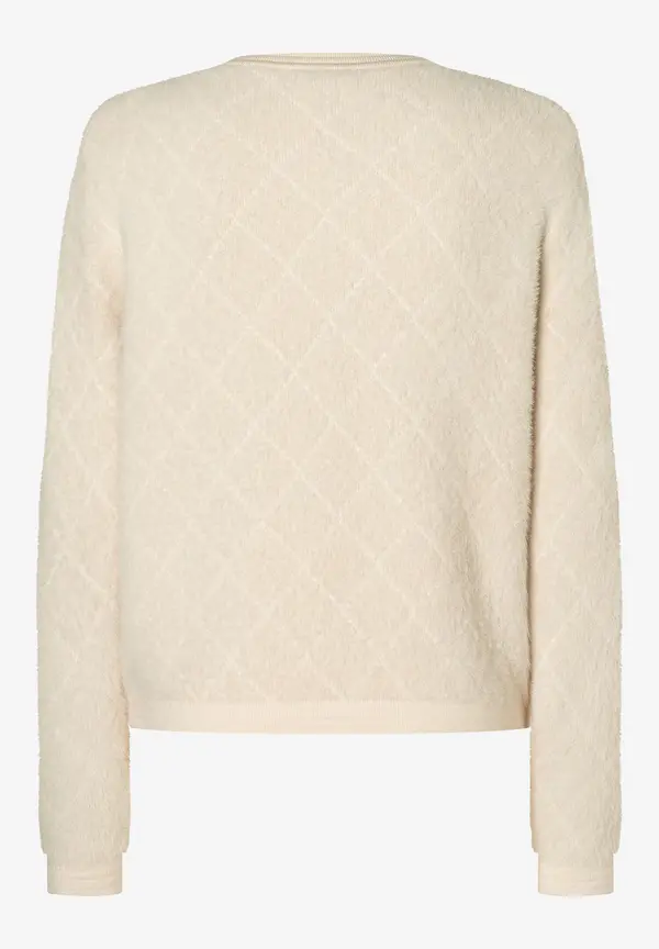 More & More Fell-Strickjacke, powder creme Preisnachlass