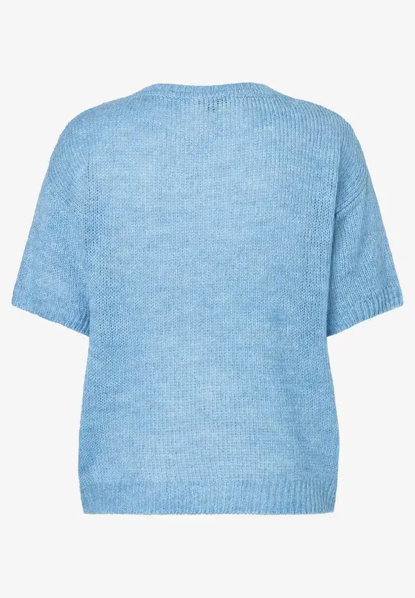 More & More Kurzarm-Pullover, hellblau Cyber Monday