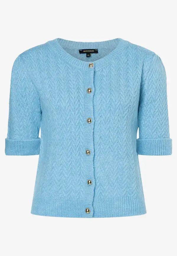 More & More Cardigan, Kurzarm, hellblau Muttertagsangebot