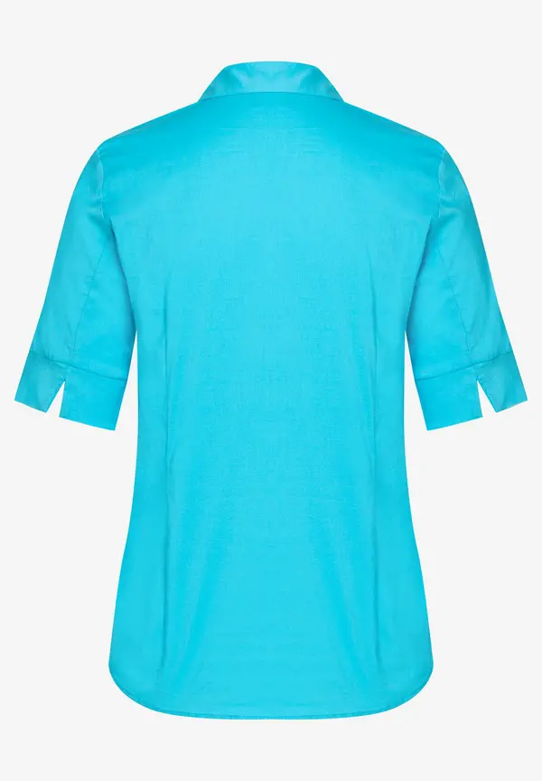 More & More Baumwoll/Stretch Bluse, türkis, Frühjahrs-Kollektion Exklusive Angebote