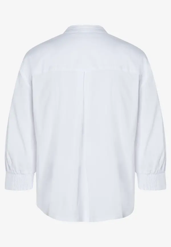 More & More Baumwoll/Stretch Bluse, weiß, Frühjahrs-Kollektion VIP-Rabatte
