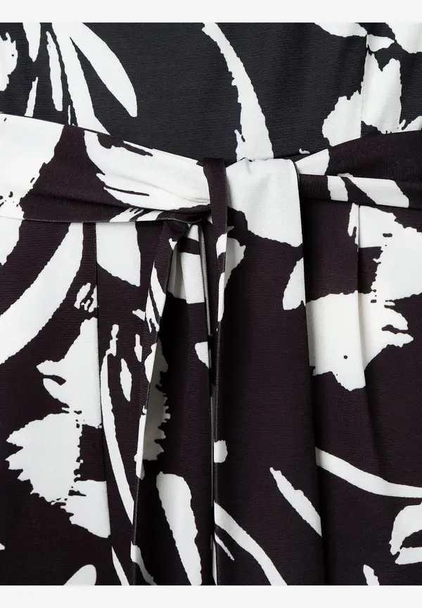 More & More Jersey Jumpsuit, schwarz/ecru, Frühjahrs-Kollektion Super Sparpreis