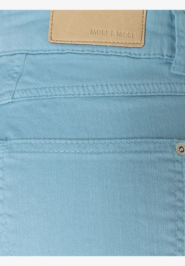 More & More verkürzte Coloured Denim, light sky blue, Frühjahrs-Kollektion Wochenangebot