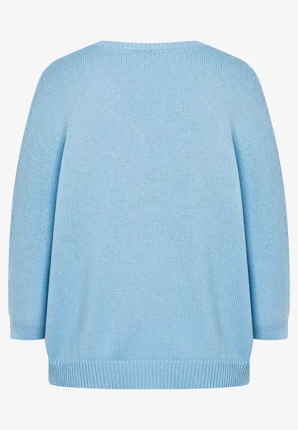 More & More Pullover mit V-Ausschnitt, light skyblue, Frühjahrs-Kollektion Clearance-Verkauf