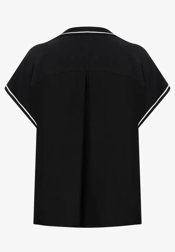 More & More Polo-Bluse, schwarz, Frühjahrs-Kollektion Begrenzt auf 3 Tage