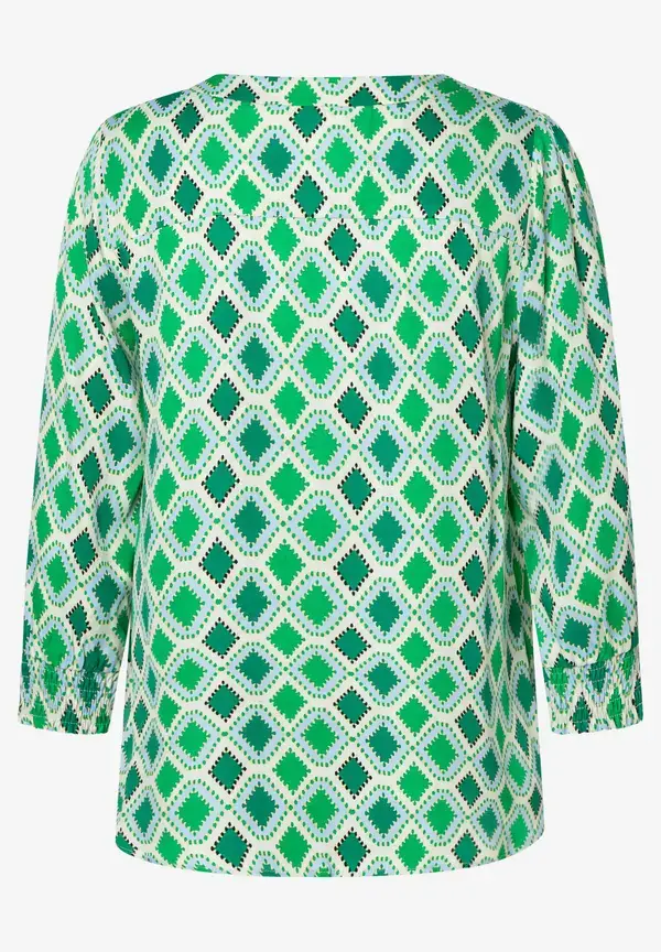 More & More Satinbluse, grafischer Print, Frühjahrs-Kollektion Speichern exportieren