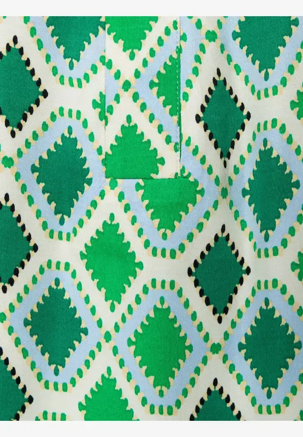 More & More Satinbluse, grafischer Print, Frühjahrs-Kollektion Speichern exportieren