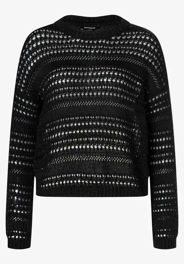 More & More Ajour-Pullover, schwarz, Frühjahrs-Kollektion Im Verkauf