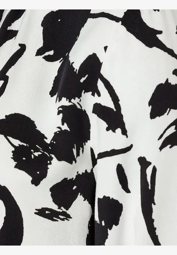 More & More Printbluse, schwarz/ecru, Frühjahrs-Kollektion 50% Rabatt für begrenzte Zeit
