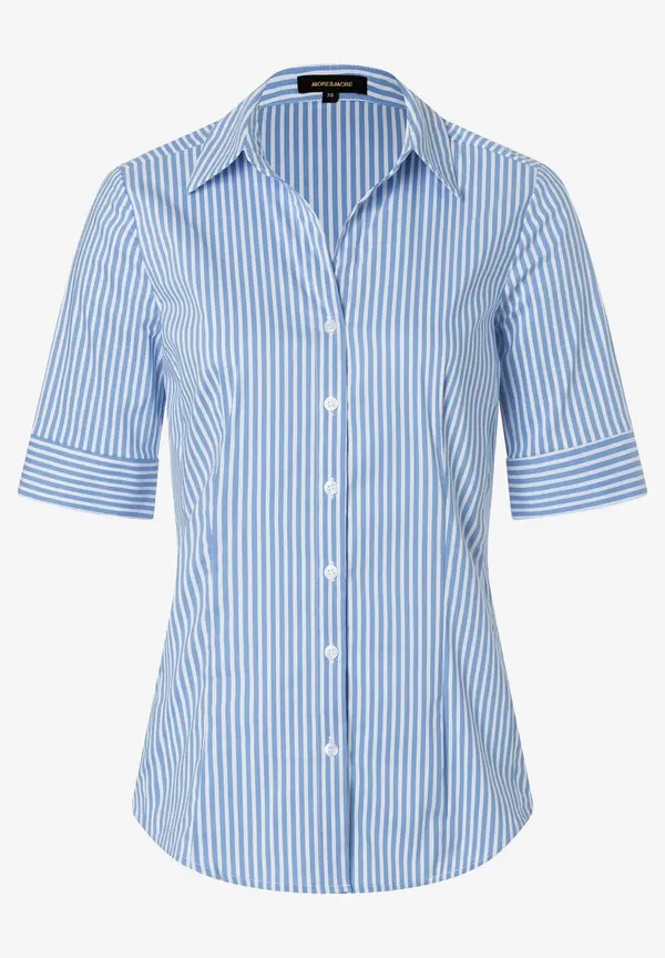 More & More Streifenbluse, blau/weiß, Sommer-Kollektion Meist gekauft