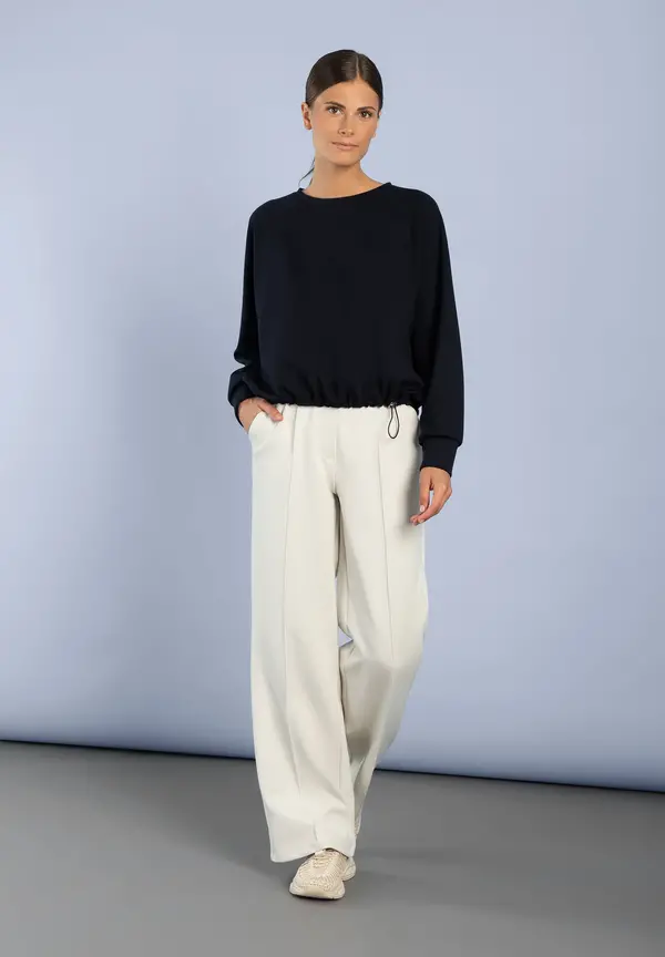 More & More feminines Sweatshirt, marine Online Shopping