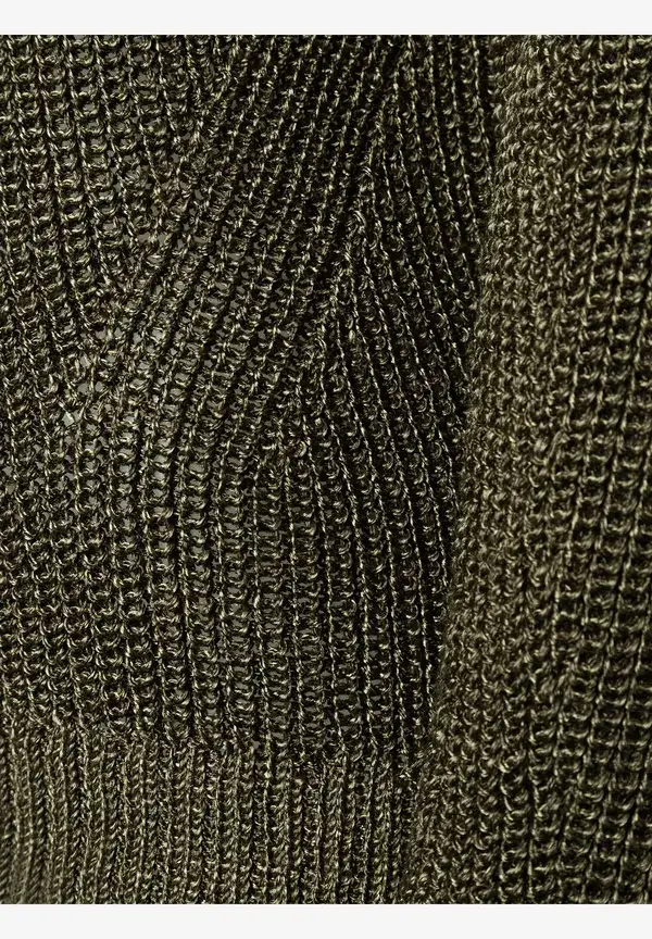 More & More Pullover mit Glanz, oliv Muttertagsangebot