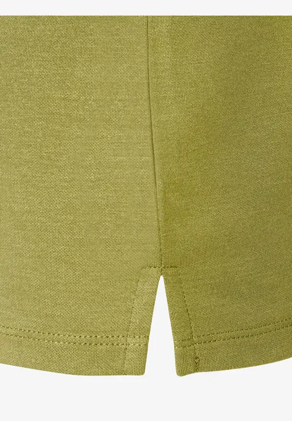 More & More T-Shirt mit Zierkante, soft moss green Vatertagsangebot