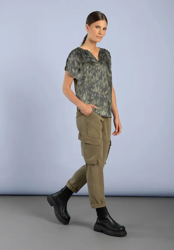 More & More Blusenshirt, New Animal-Print Valentinstagsangebot