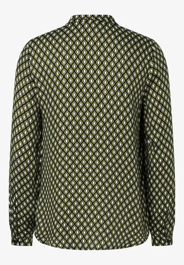 More & More Printbluse, grün/ecru/marine Top Angebot