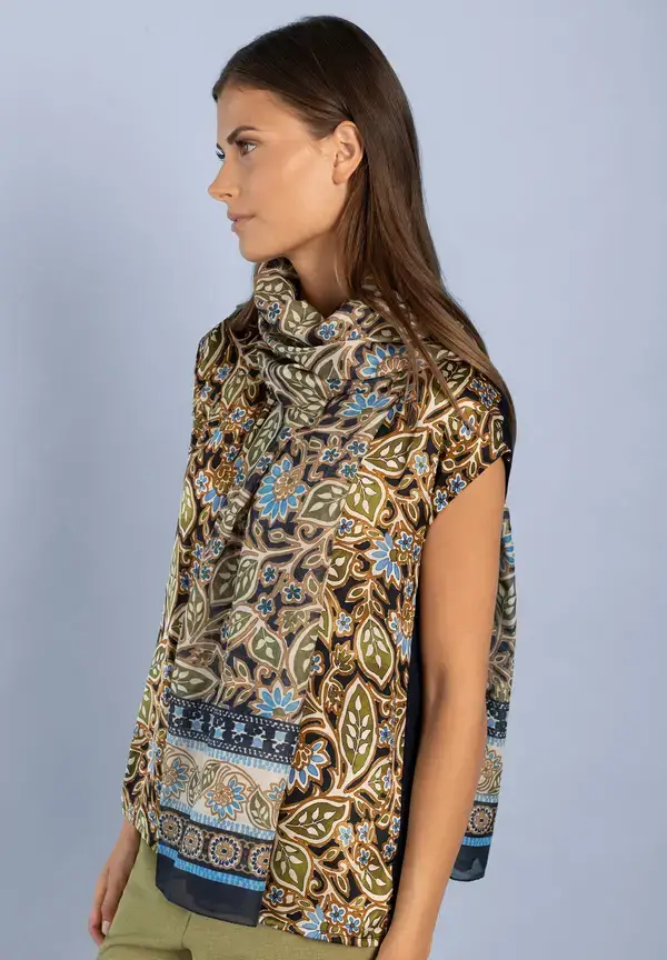 More & More Schal mit Ornament-Print Online Outlet