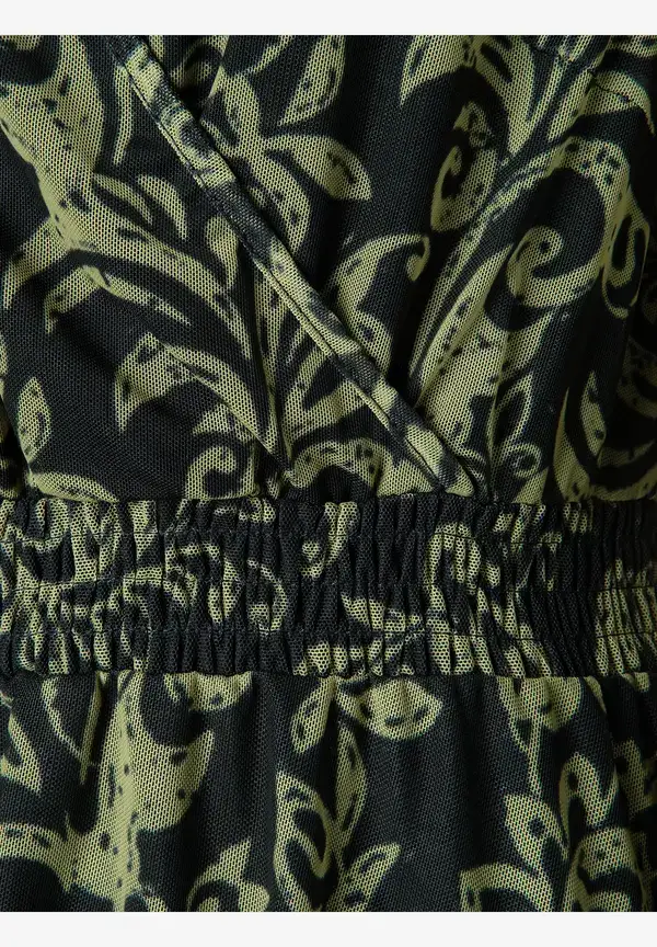 More & More Meshkleid, Paisleyprint, marine/grün Exklusive Angebote