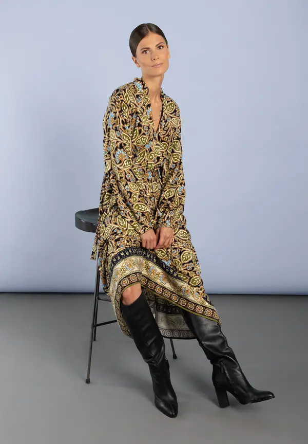 More & More Maxikleid, Ornament-Print Neuheiten