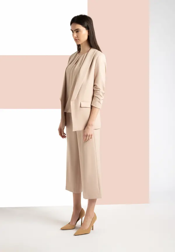 More & More Blazer mit Schalkragen, beige, Frühjahrs-Kollektion Letzte 3 Tage
