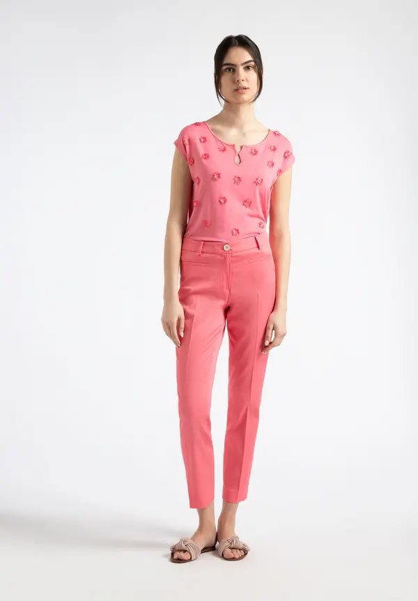More & More Hose Hedy, sorbet pink, Sommer-Kollektion Kostenloser Versand international