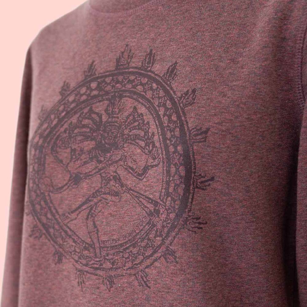 Natural Born Yogi Shiva Fever – Sweatshirt Kleid berry Muttertagsangebot