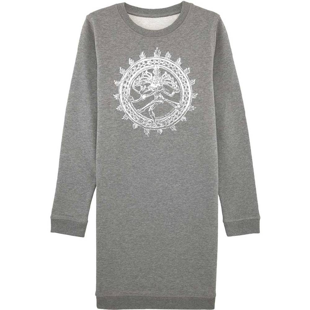 Natural Born Yogi Shiva Fever – Sweatshirt Kleid grau Vatertagsangebot