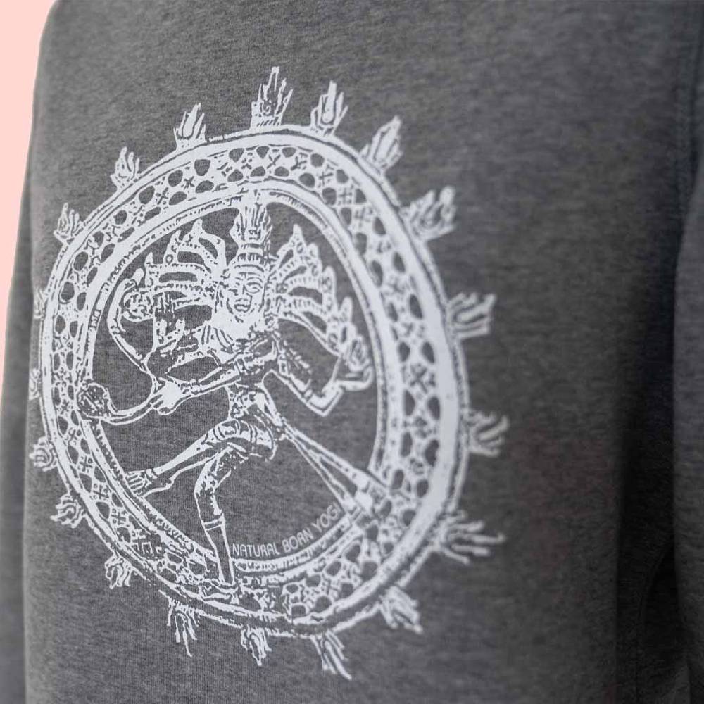 Natural Born Yogi Shiva Fever – Sweatshirt Kleid grau Vatertagsangebot