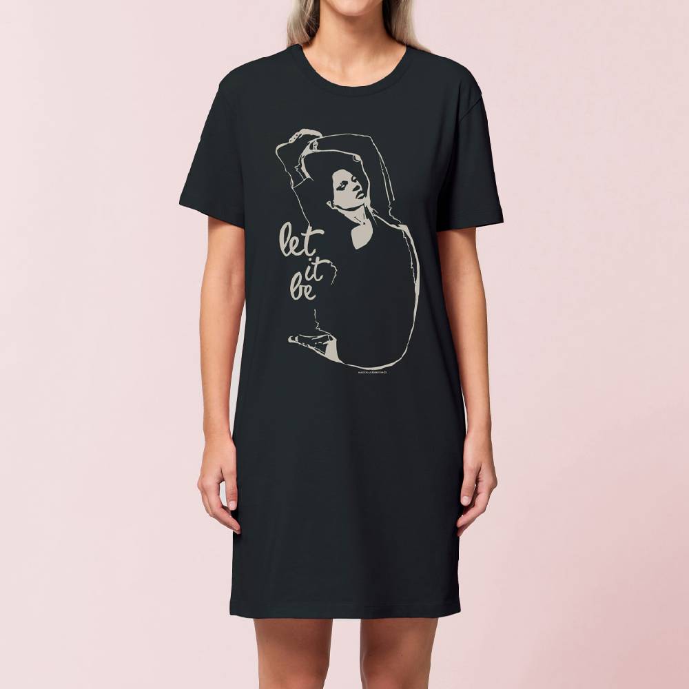 Natural Born Yogi Let it be – Yoga Shirtkleid schwarz Heißer Verkauf