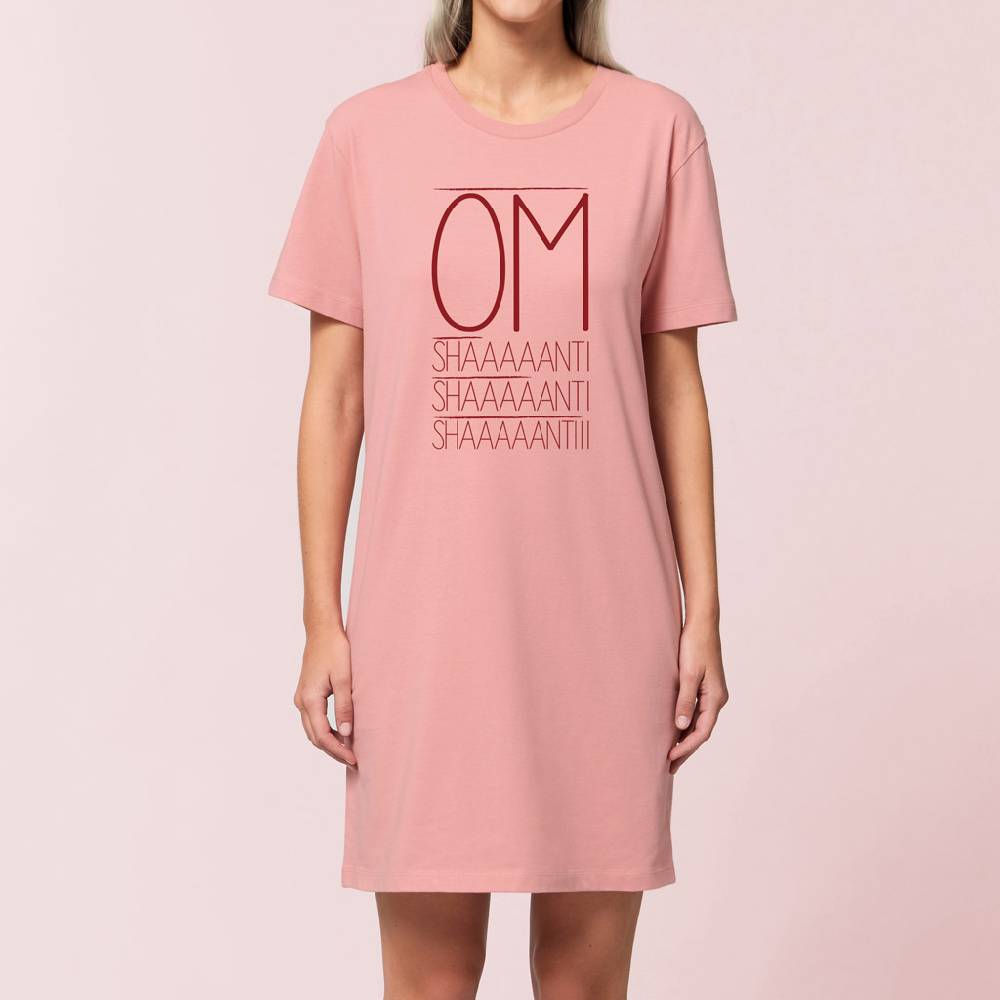 Natural Born Yogi Om Shanti – Yoga Shirtkleid rose Top Angebot