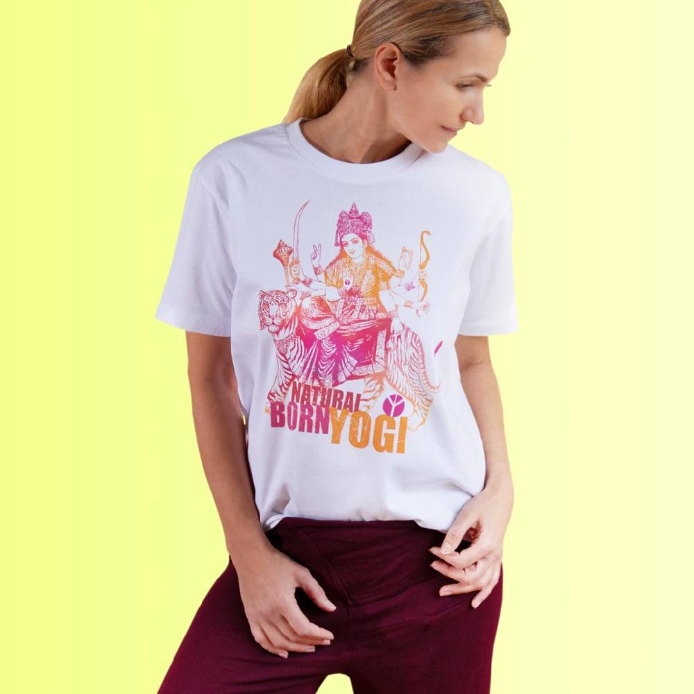 Natural Born Yogi Delicious Durga – T-Shirt Kauf eins, bekomm eins gratis