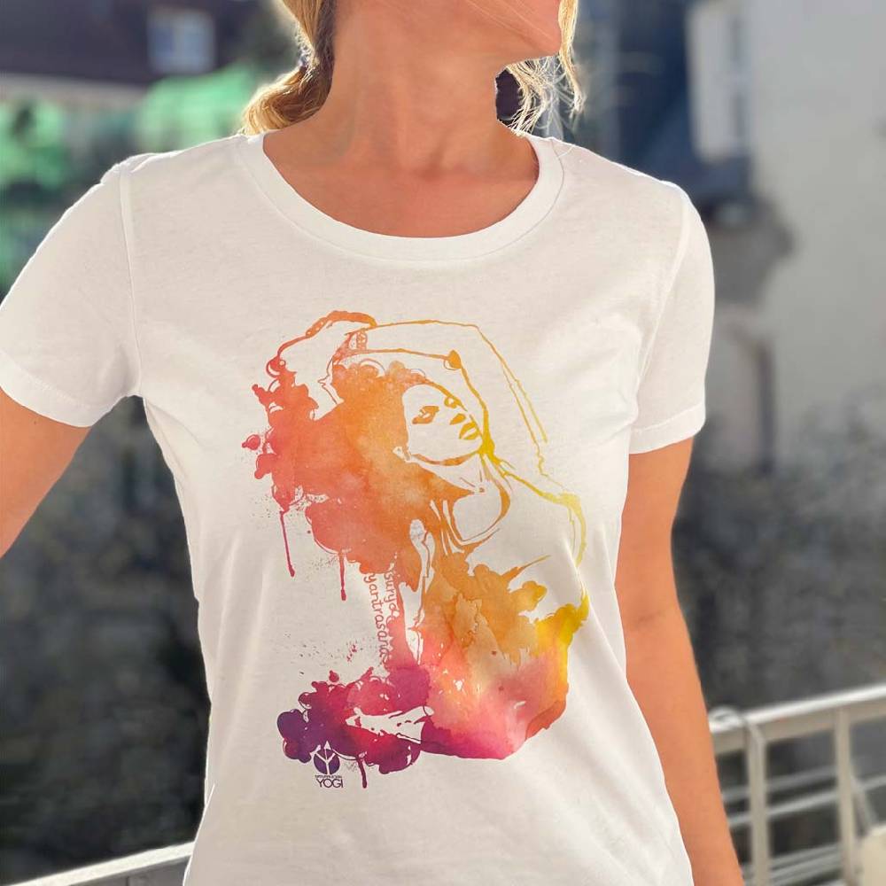 Natural Born Yogi Pure Prana – Yoga T-Shirt weiß Riesige Ersparnisse
