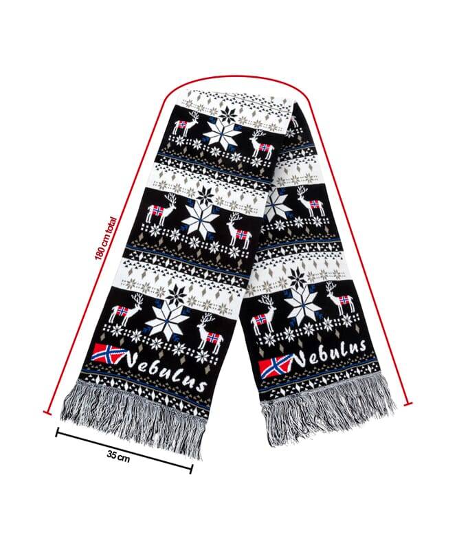 Nebulus Norweger Strick-Schal, riesig, BIGGEST Sonderangebot der Fabrik